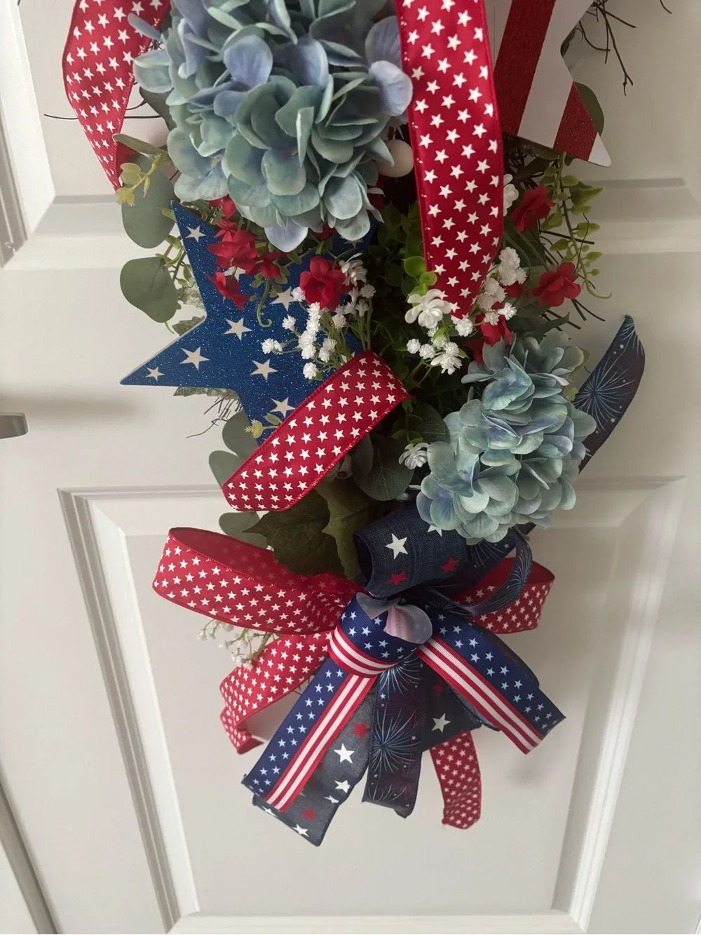 Primitive Farmhouse Patriotic Texas Swag  Door  Multi-seasonal Custom Final Sale